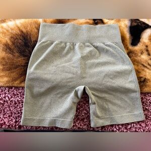 Green athletic shorts